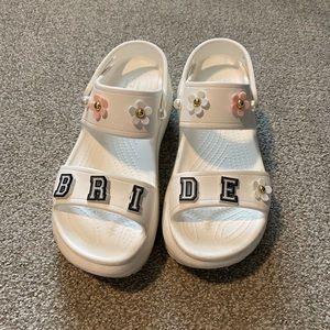 Crocs Mega Crush Sandal | White | Size 9 Womens